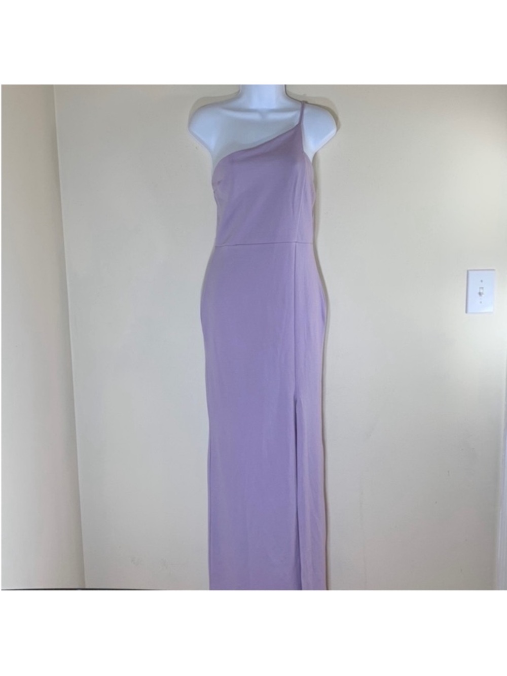 Nasty Gal Collection Draw The Neckline Asymmetric Maxi Dress in Lilac. 6. NWT.